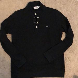 NWOT vineyard vines, M, snap front stand collar French Terry